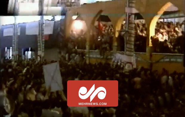 صحنه‌هایی دیده نشده از ورود آزادگان به حرم مطهر امام