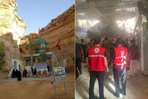 خارج کردن چهار نفر از زیر آوار زیارتگاهی در کربلا