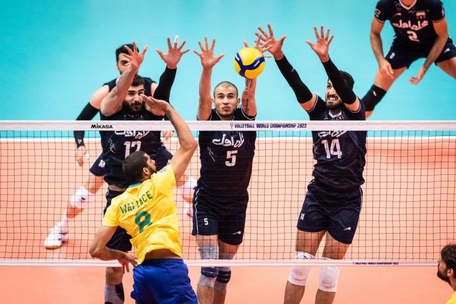 حذف آسان والیبال ایران از قهرمانی جهان با باخت به برزیل
