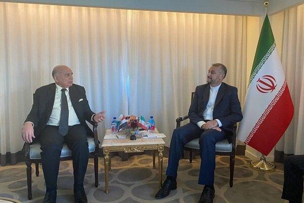 دیدار امیرعبداللهیان با وزیر امور خارجه عراق