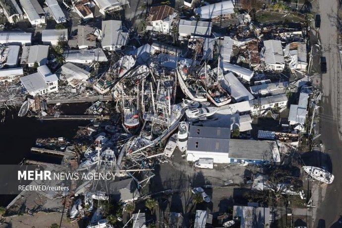 بلایی که طوفان «ایان» بر سر فلوریدا آورد