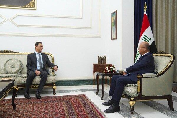 رایزنی سفیر مصر در بغداد با برهم صالح