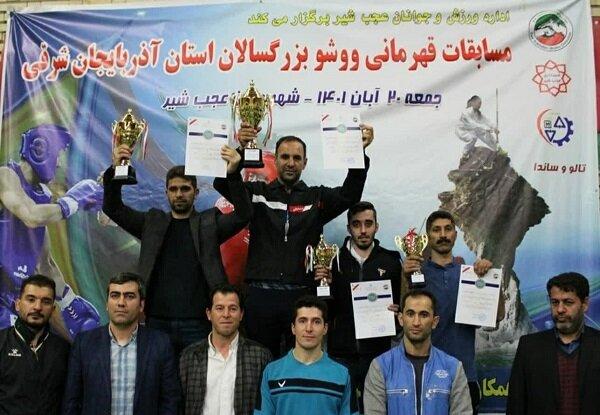 تبریز فاتح مسابقه انتخابی ووشو بزرگسالان آذربایجان شرقی شد