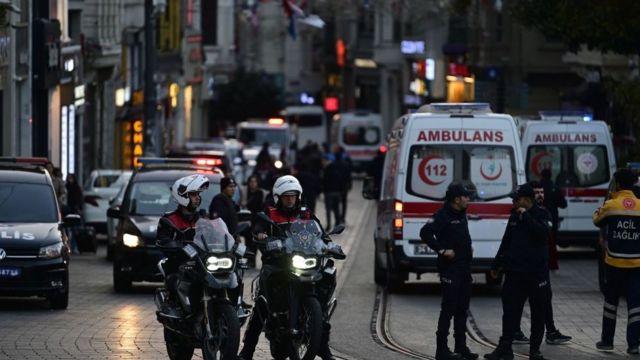 انفجار مرکز شهر استانبول در ترکیه چندین کشته و ده‌ها زخمی بر جای گذاشت