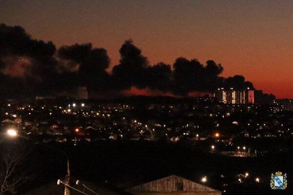 حمله پهپادی اوکراین به شهر کورسک روسیه