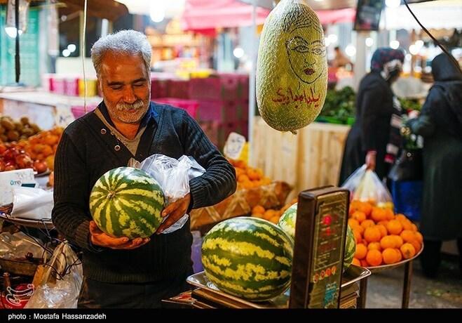 بازار نعلبندان گرگان در آستانه شب یلدا