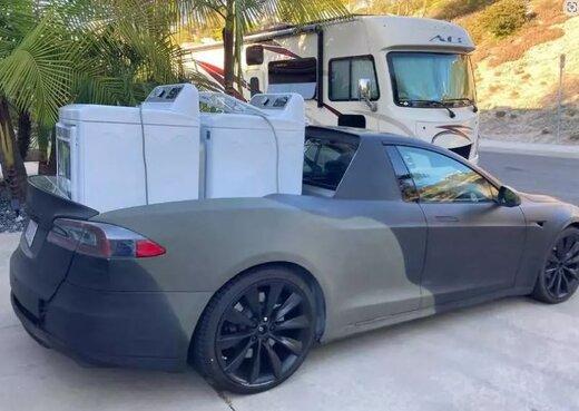 وانت تسلا به سبک پراید! / عکس