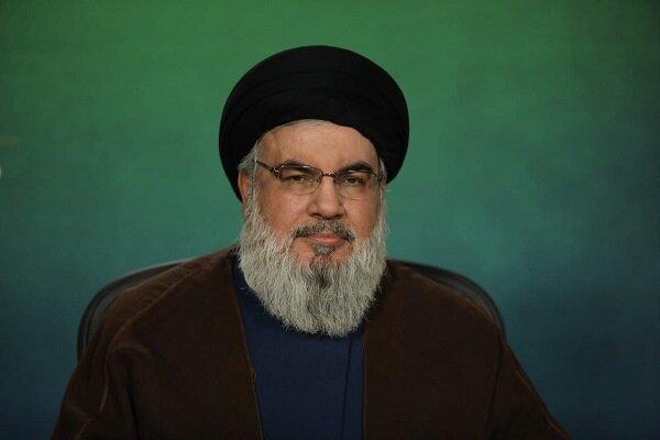 Nasrallah delivering speech
