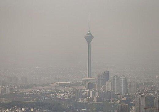 وضعیت هوای تهران ۱۴۰۱/۱۱/۵؛ تداوم وضعیت "قرمز" هوا