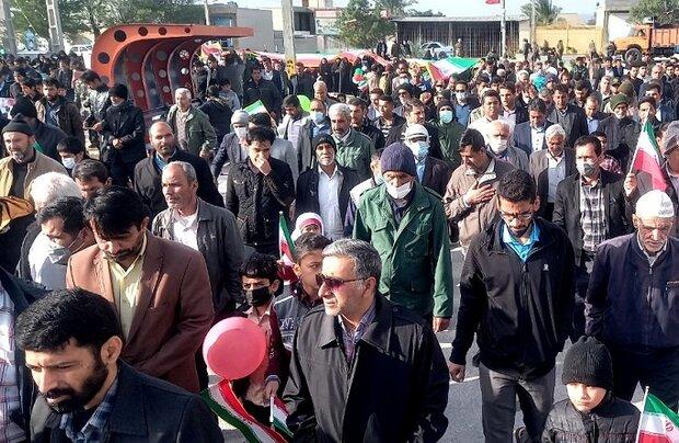 راهپیمایی ۲۲ بهمن در آبدان