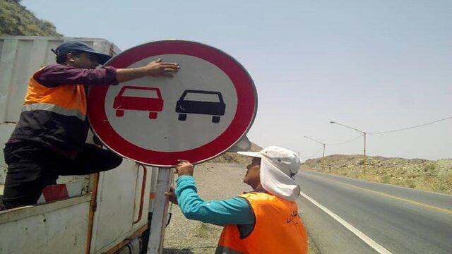 نصب ۱۲ هزار تابلوی علائم راهنمایی‌ورانندگی در محورهای مواصلاتی زنجان