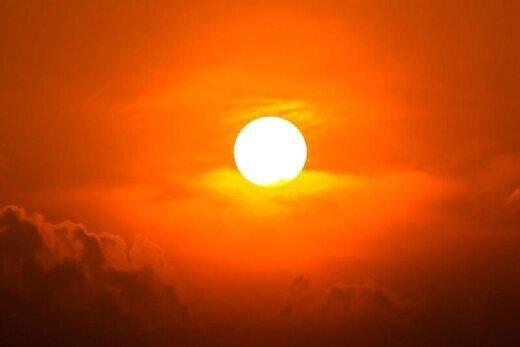 تصویری  از غروب غیرعادی خورشید در شیلی
