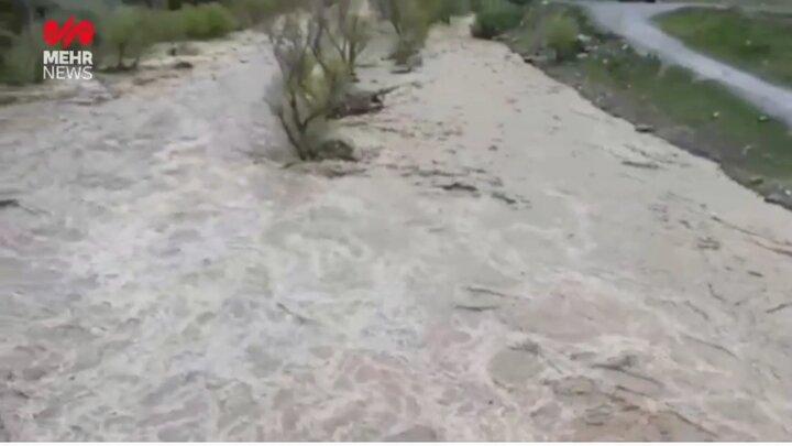 خروش رودخانه سیروان پس از بارندگی‌های اخیر