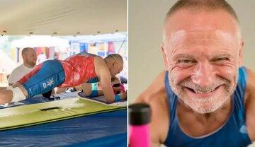 این مرد رکورد جهانی پلانک را زد/ «۵ سال پیش، ۱۵ کیلو اضافه وزن داشتم و دائم سیگار و الکل مصرف می‌کردم»