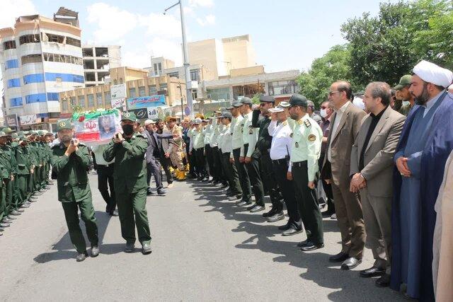 پیکر جانباز و آزاده شهید در ساوه تشییع شد