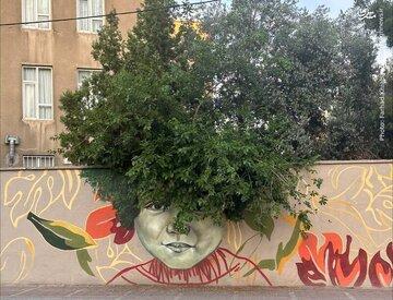 خلاقیت در نقاشی دیواری در یکی از خیابان های تهران/ عکس