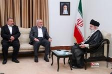 دیدار رئیس دفتر سیاسی جنبش مقاومت اسلامی فلسطین حماس با رهبر انقلاب
