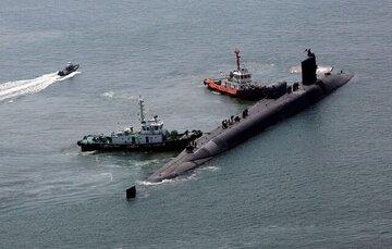 استقرار زیردریایی هسته‌ای آمریکا چه پیامی به کره شمالی می‌دهد؟
