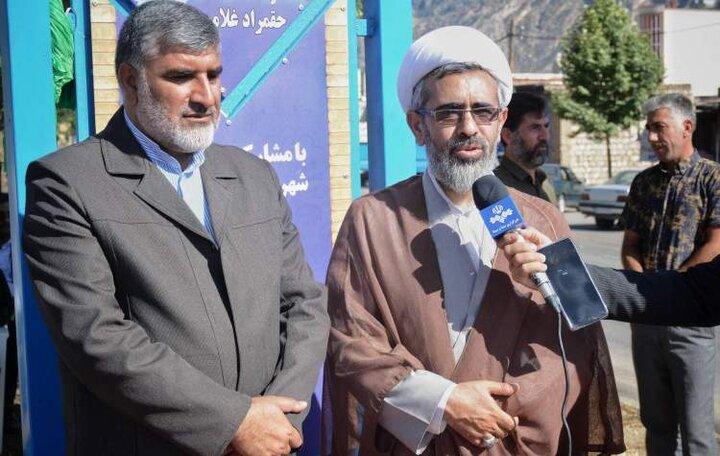 نصب تمثال ۶۸ شهید در شهرستان رومشکان