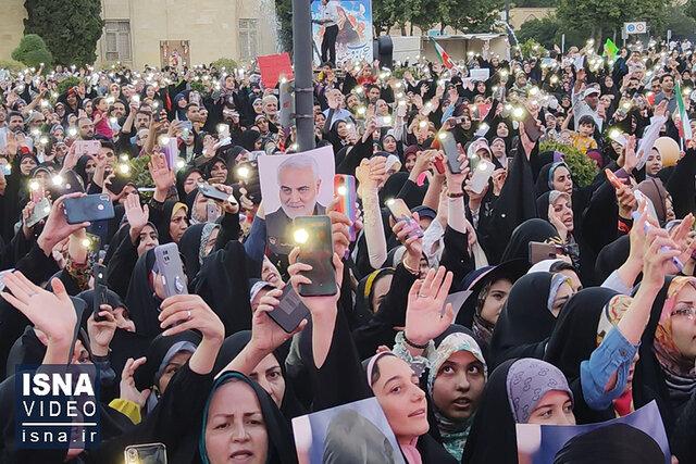 ویدیو / اجتماع بزرگ «عفاف و حجاب» در اصفهان و شیراز