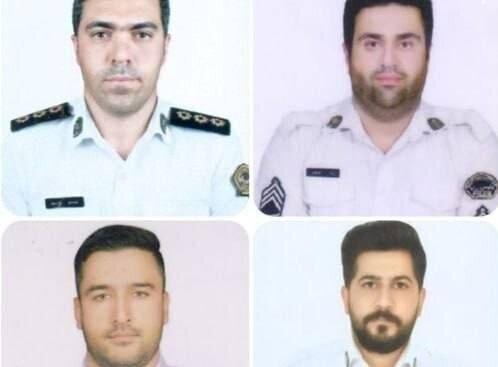 برگزاری مراسم تشییع پیکر ۴ شهید پلیس راه