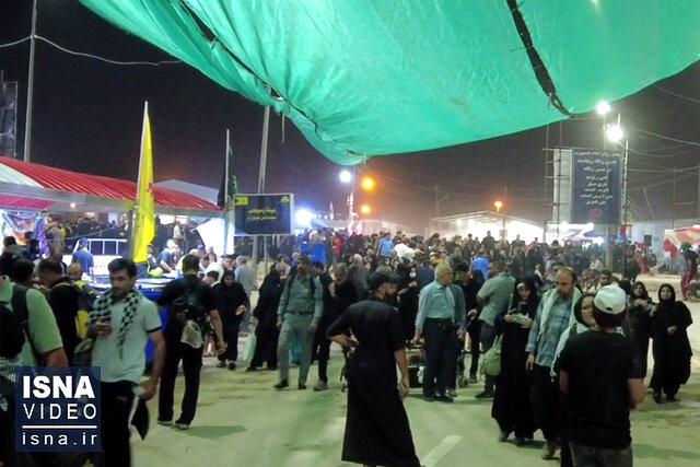 ویدیو/ وضعیت زائران اربعین حسینی در زرباطیه؛ آن سوی مرز مهران