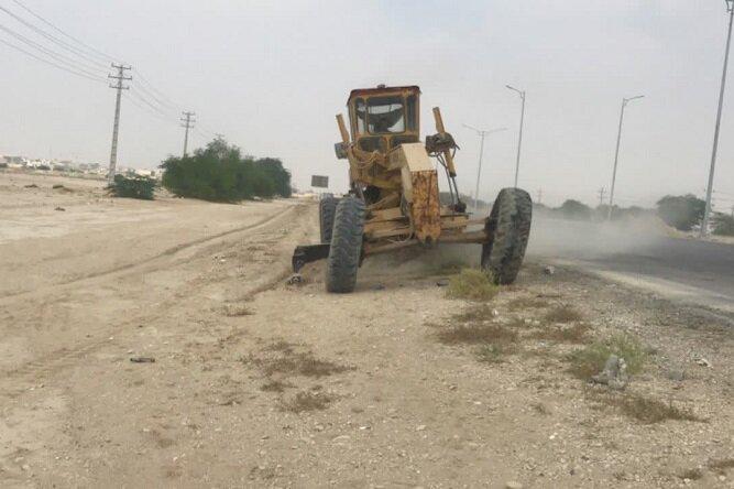 ۵۸ کیلومتر حاشیه راه‌های بوشهر با شیب شیروانی ایمن سازی شد
