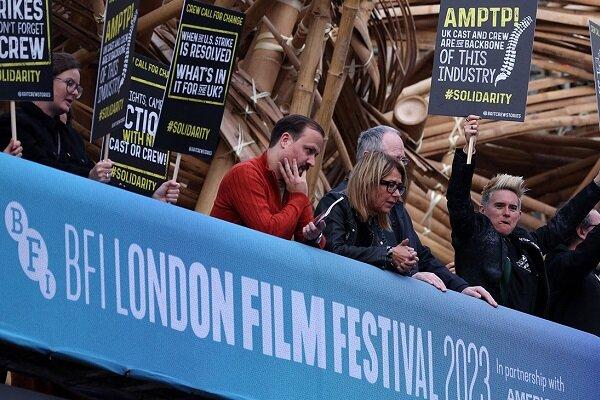 جشنواره فیلم لندن با تظاهرات علیه وضع بد صنعت فیلم شروع شد