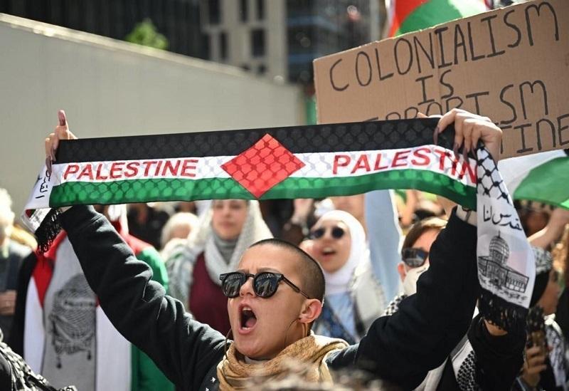 تظاهرات در کشورهای مختلف در حمایت از مردم غزه