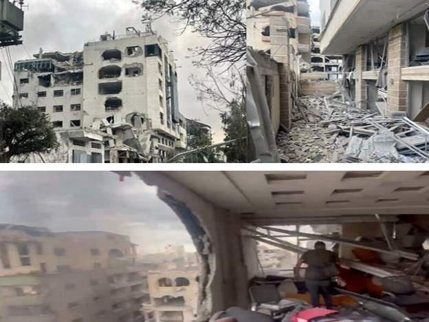 بمباران دفتر شبکه العالم وابسته به جمهوری اسلامی در غزه  - Gooya News