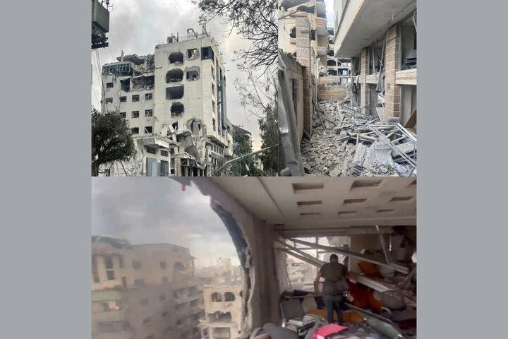 تجاوز صهیونیست‌ها به دفتر شبکه العالم در غزه/ خبررسانی ادامه دارد