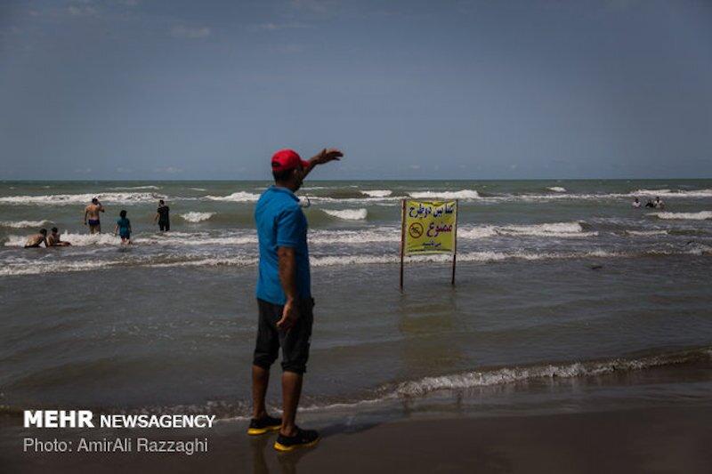 نجات ۱۱۷۳ نفر از غرق شدن در دریای مازندران