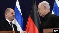 شولتز در تل آویو: آلمان پشتیبان و در کنار «ملت یهود» است؛‌ نتانیاهو: حماس نازی جدید است 