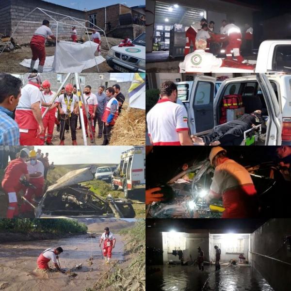 امدادرسانی هلال احمر به ۸ مصدوم در چهارمحال و بختیاری
