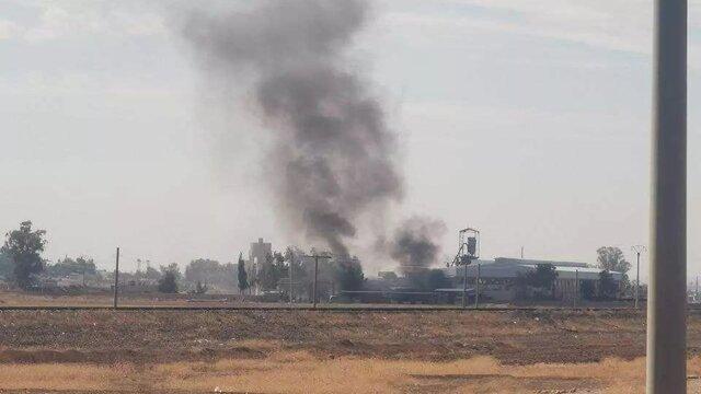 حملات پهپادی به پایگاه ارتش آمریکا در میدان نفتی العمر در شرق سوریه