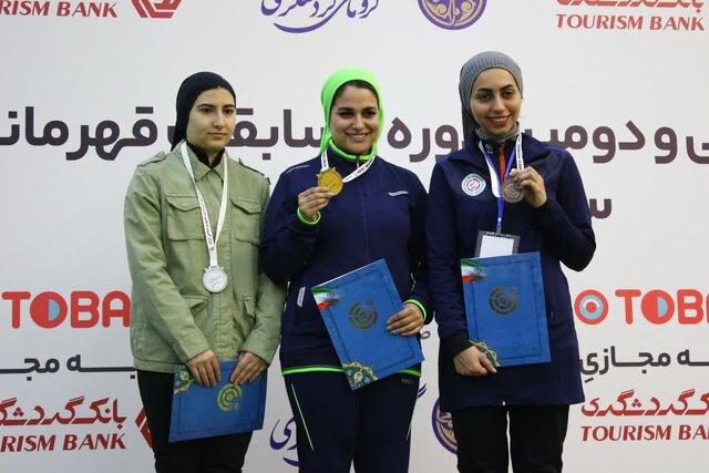 قهرمانی نجمه خدمتی در تیراندازی قهرمانی ایران/ سبقت‌اللهی و احمدی به مدال نرسیدند