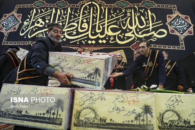 فاطمیه‌ای با عطر شهادت/ آلاله‌های گمنام در فارس تشییع شدند