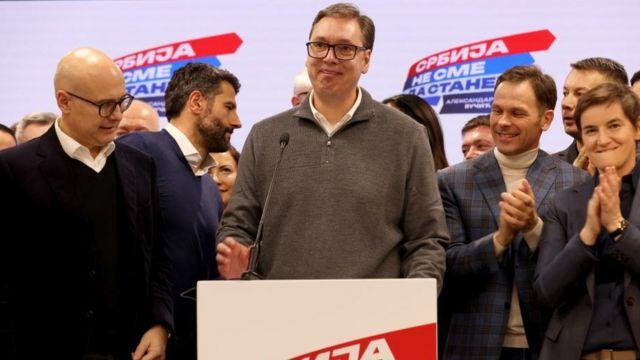 انتخابات صربستان: حزب ووچیچ ادعای پیروزی کرد
