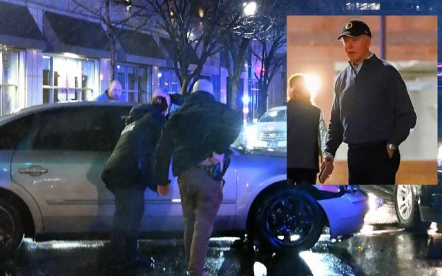 برخورد یک خودرو به کاروان تیم حفاظت بایدن - Gooya News