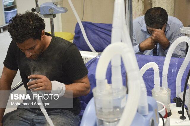 مراجعه حدود ۱۳۰۰ نفر با مشکل تنفسی به مراکز درمانی خوزستان
