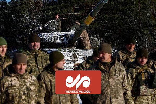 هدف قرار گرفتن ارتش اوکراین با موشک هدایت شونده در منطقه دونتسک