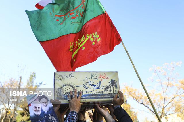 پیکرهای ۶ شهید گمنام دوران دفاع مقدس در فارس آرام می‌گیرند