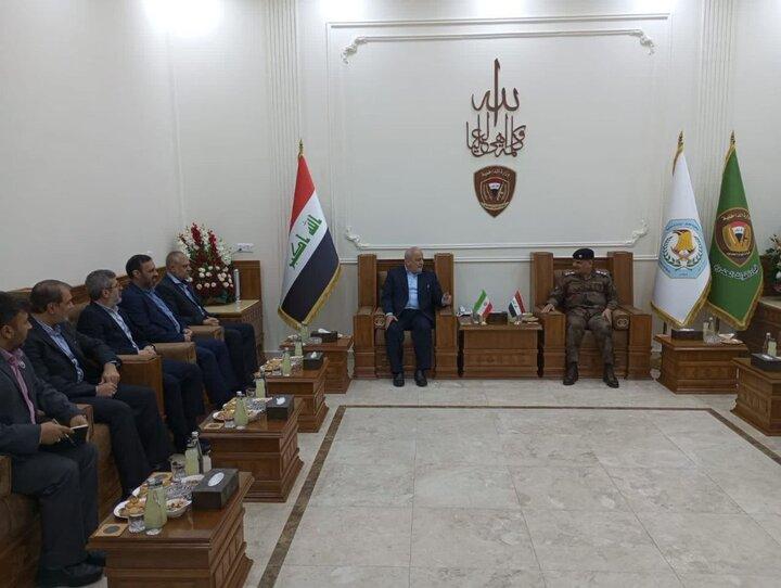 رییس دانشگاه عالی دفاع ملی با رییس ستاد فرماندهی عراق دیدار کرد