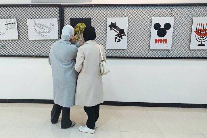 میزبانی بصره از نمایشگاه کاریکاتور «طوفان الاقصی»