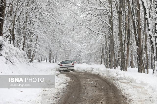 بارش برف و باران و خطر سقوط بهمن در ۱۴ استان/ افزایش ارتفاع موج در جنوب کشور