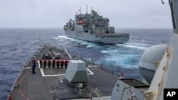 رزمایش مشترک آمریکا، استرالیا و ژاپن در دریای جنوبی چین برگزار شد