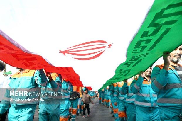 راهپیمایی با شکوه ۲۲ بهمن ماه در رودان