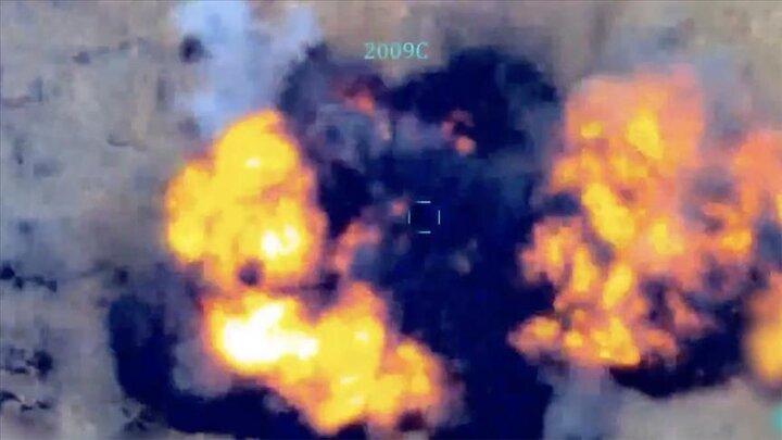 ۴ تروریست پ.ک.ک در حمله پهپادی ارتش ترکیه کشته شدند+ فیلم