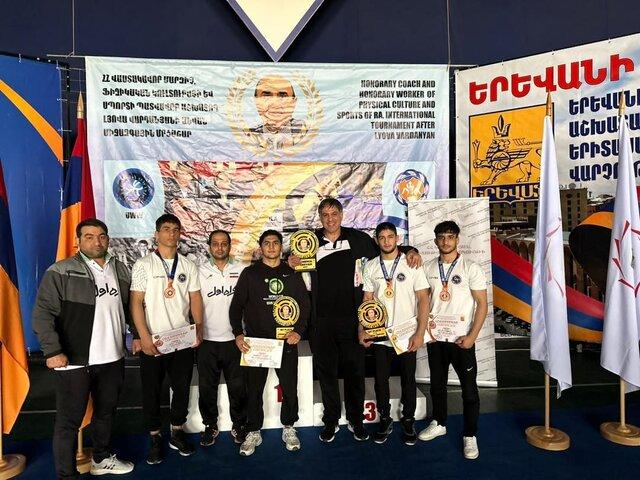 ۲ طلا و ۲ برنز آزادکاران جوان ایران در تورنمنت ارمنستان