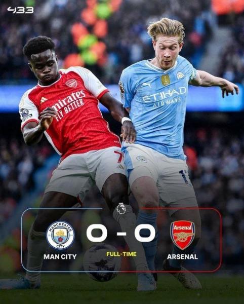 غنیمت آرسنال از قلعه سیتی‌زن‌ها؛ تقدیم به لیورپول!